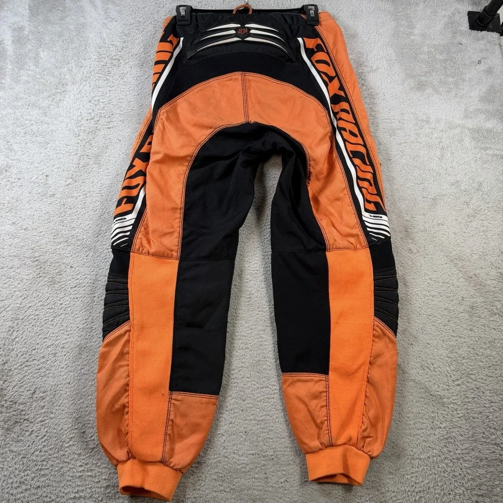 Fox Racing Pants Mens 30 Orange 180 Motocross ATV Riding Stretch Dirtbike